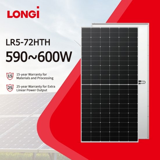 Longi-Hi-MO6-LR5-HTH-590W 595W 600W-Solar Panel